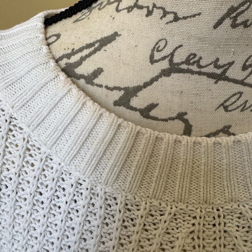 Treasure & Bond Textured White Sweater - Picture 2 of 6